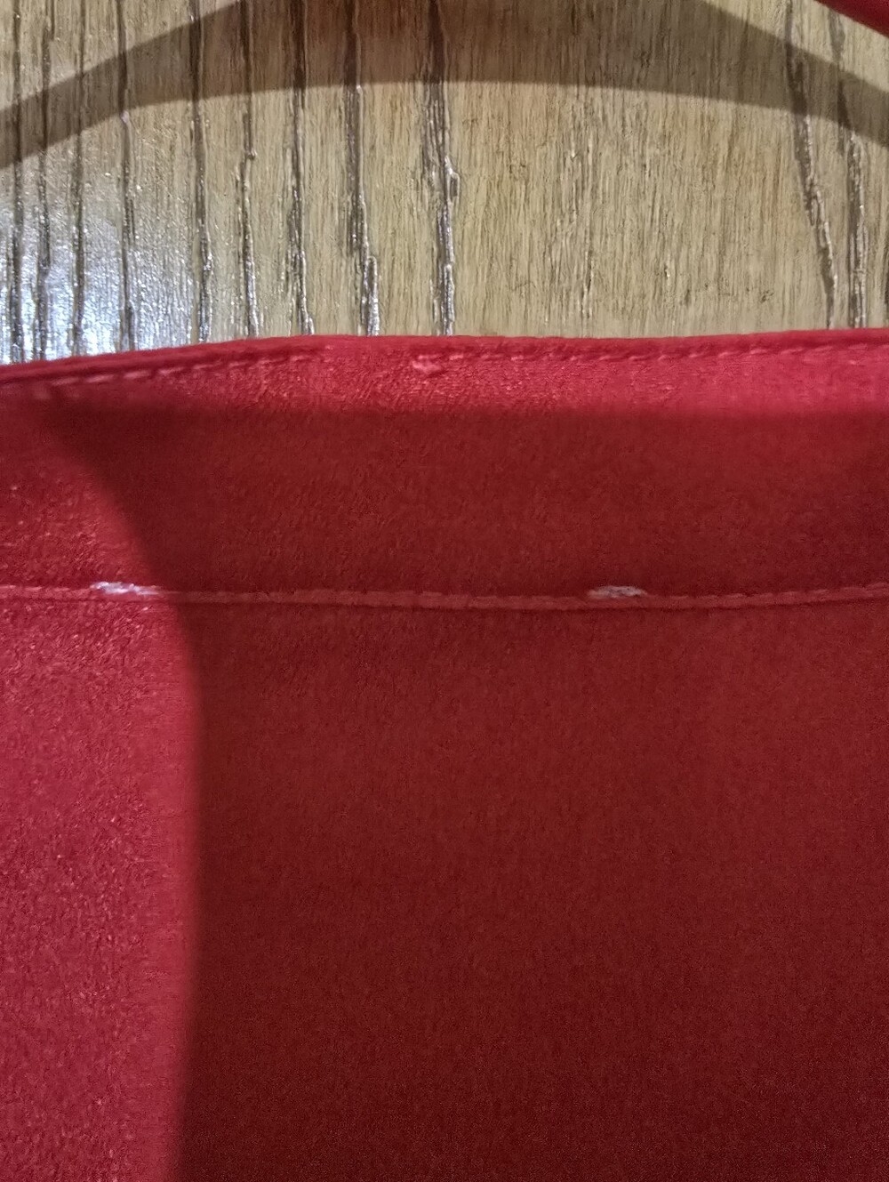 Calvin Klein Red Ombre Chevron Button-Front Blouse - Picture 5 of 5
